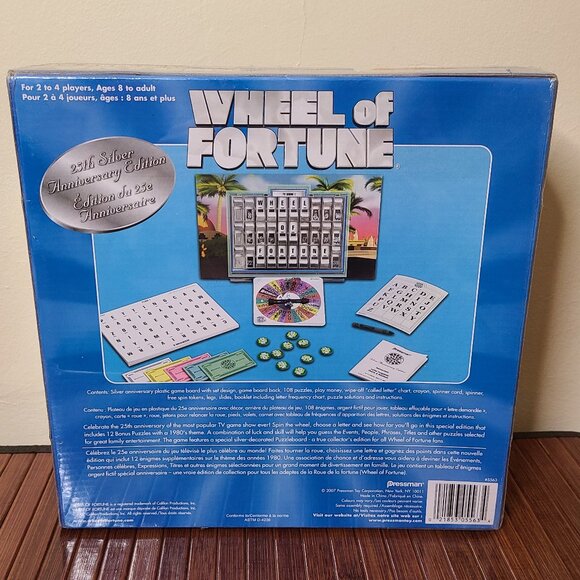 25th Silver Anniversary Edition Wheel of Fortune - Picture 2 of 8